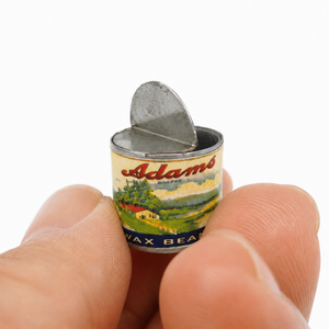 Mixed Fruit 1:12 miniature open iron tin can food prop