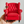 1:6 Dollhouse Miniature Calfskin Cigar Chair - Red SKU image