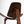 1:6 Dollhouse Miniature Wooden Shell Lounge Chair - 03-miniature-wooden-shell-lounge-chair-detail