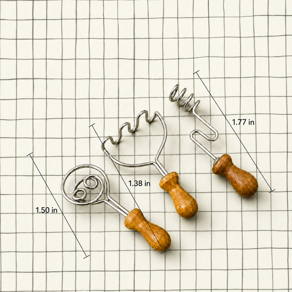 1:6 Dollhouse Miniature Kitchen Tool Set - 04-miniature-kitchen-tool-set-size-chart