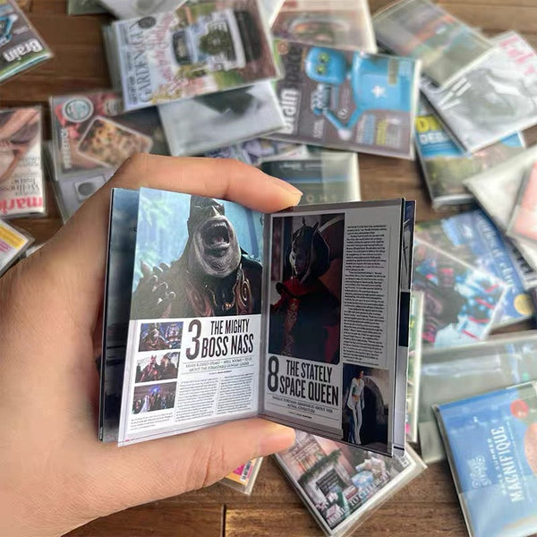 Dollhouse Miniature Paper Magazine - 05-miniature-paper-magazine-open-detail-01