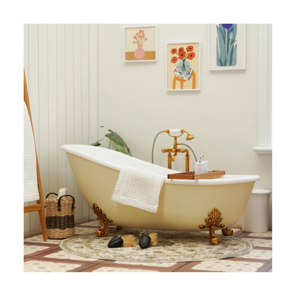 1:6 Dollhouse Bathtub & Faucet Components
