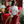 1:6 Dollhouse Miniature Calfskin Cigar Chair - Red room scene image