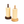 Yellow gingham miniature paper roll with light and dark wooden holders