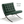 1:6 Dollhouse Miniature Barcelona Lounge Chair - 08-miniature-barcelona-lounge-chair-green-reference