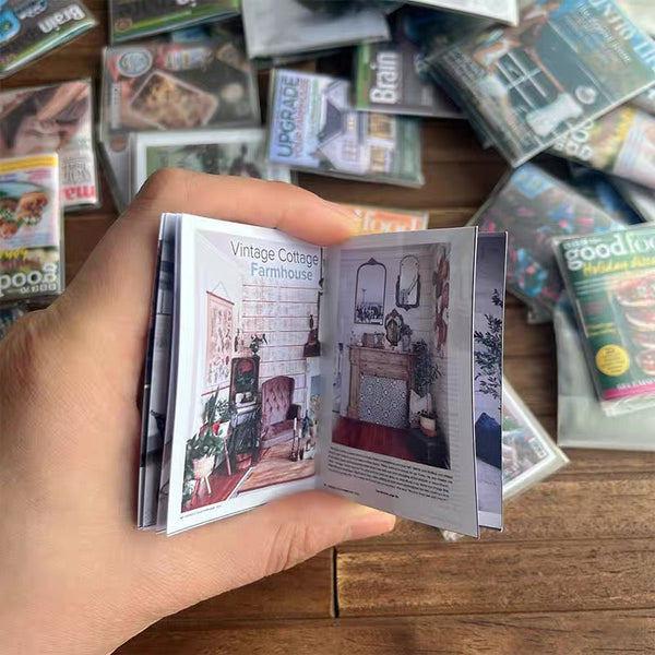 Dollhouse Miniature Paper Magazine - 08-miniature-paper-magazine-open-detail-04
