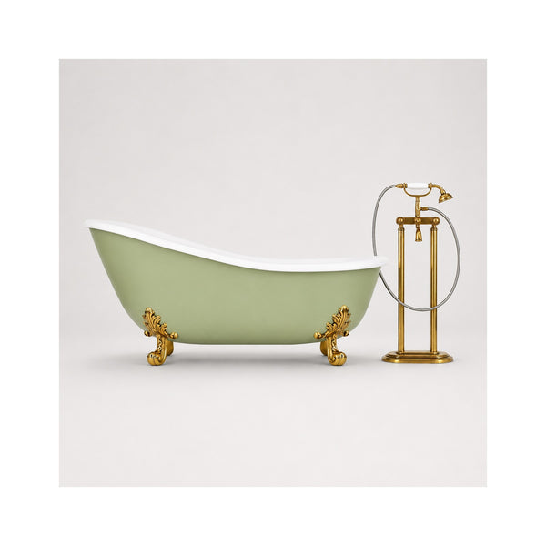 1:6 Dollhouse Bathtub & Matching Faucet Set