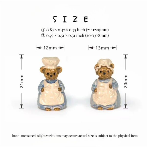 1:6 Dollhouse Miniature Bear Chef Spice Jar Set - 09-miniature-bear-chef-spice-jar-set-blue-size-chart