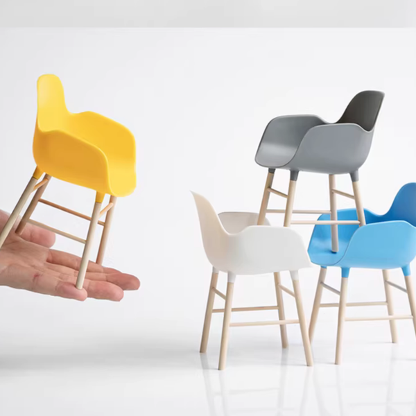 1:12 Dollhouse Miniature Modern Dining Chair with Wood Legs - 09-miniature-modern-dining-chair-color-overview