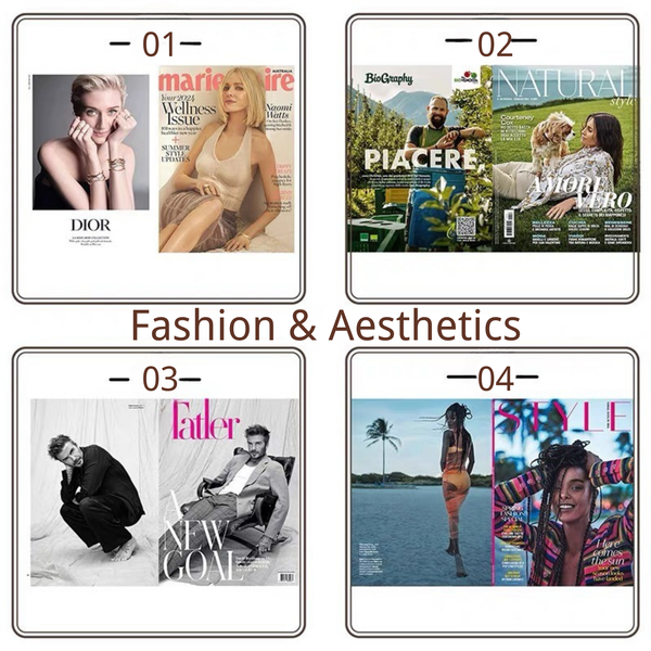 Dollhouse Miniature Paper Magazine - 09-miniature-paper-magazine-fashion-aesthetics-reference