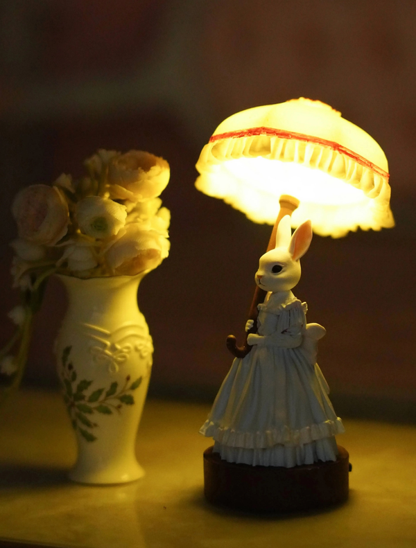 1:6 Puppenhaus Hasenlampe