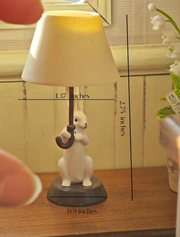 1:6 Puppenhaus Hasenlampe
