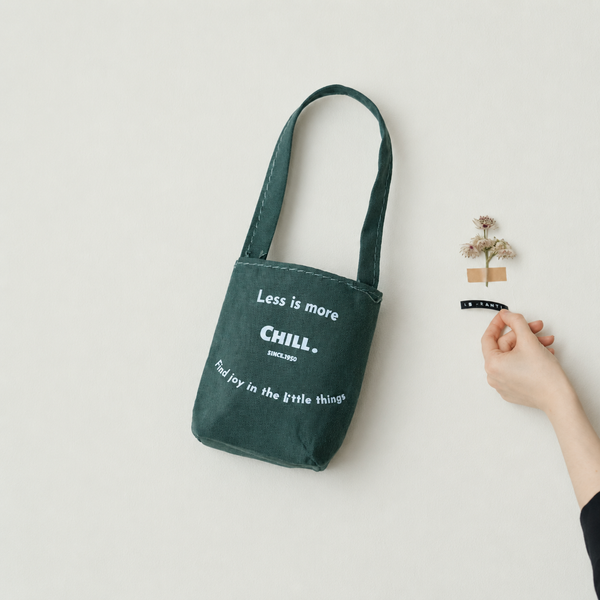 1:6 Dollhouse Miniature Cotton Tote Bag - 10-miniature-cotton-tote-bag-green-reference