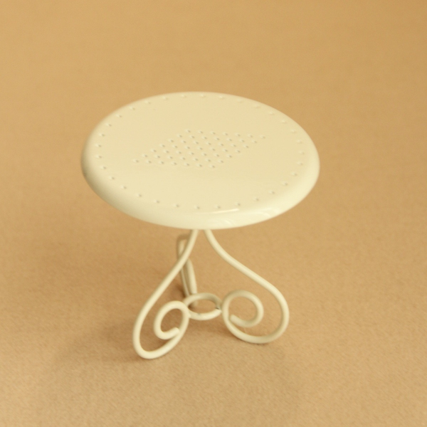 1:12 Dollhouse Miniature Metal Garden Chair and Table Set - 10-miniature-metal-garden-table-yellow-sku