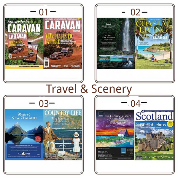 Dollhouse Miniature Paper Magazine - 10-miniature-paper-magazine-travel-scenery-reference