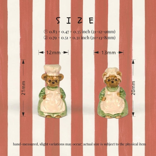 1:6 Dollhouse Miniature Bear Chef Spice Jar Set - 11-miniature-bear-chef-spice-jar-set-green-size-chart-alt
