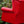 1:6 Dollhouse Miniature Calfskin Cigar Chair - Red side detail