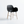 1:12 Dollhouse Miniature Modern Dining Chair with Wood Legs - 12-miniature-modern-dining-chair-black-armchair-sku