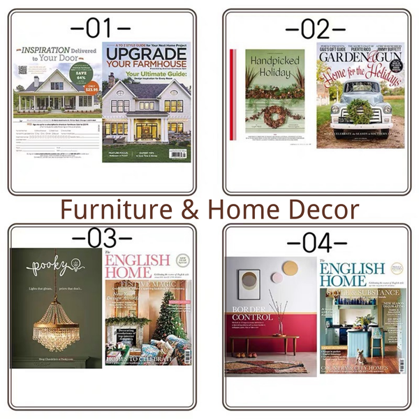 Dollhouse Miniature Paper Magazine - 12-miniature-paper-magazine-furniture-home-decor-reference