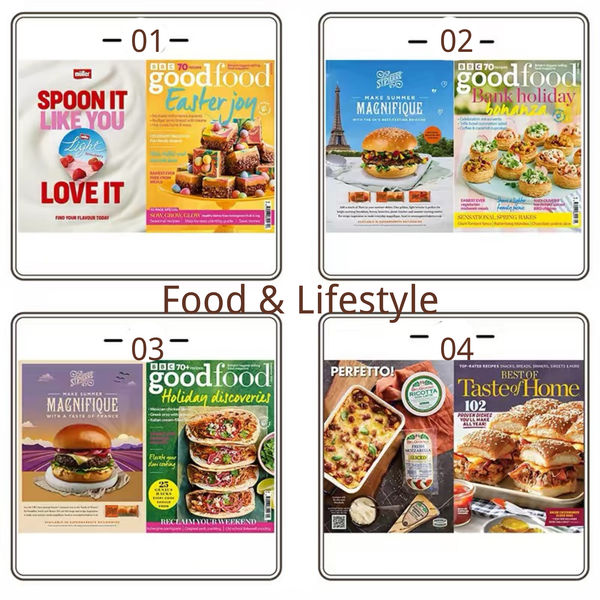 Dollhouse Miniature Paper Magazine - 13-miniature-paper-magazine-food-lifestyle-reference
