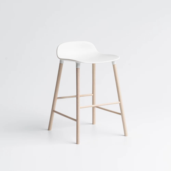 1:12 Dollhouse Miniature Modern Dining Chair with Wood Legs - 22-miniature-modern-dining-chair-white-bar-chair-sku