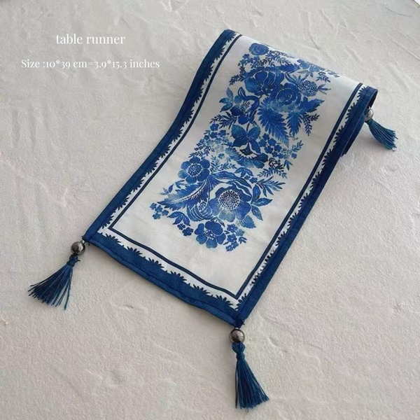ドールハウス用ミニチュアテーブルライン | 東洋風青白磁 | 1/6スケール | 家の装飾シーン