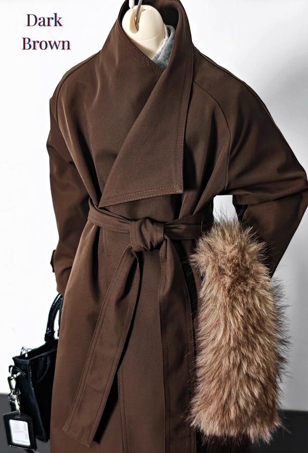 Miniatur-Trenchcoat für Puppe | Küchendekoration | 75 cm groß